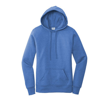 Ladies Core Fleece Pullover Hooded Sweatshirt - HEATHER ROYAL