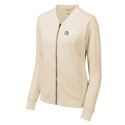 SEI Sport-Tek® Ladies Lightweight French Terry Bomber - Ecru