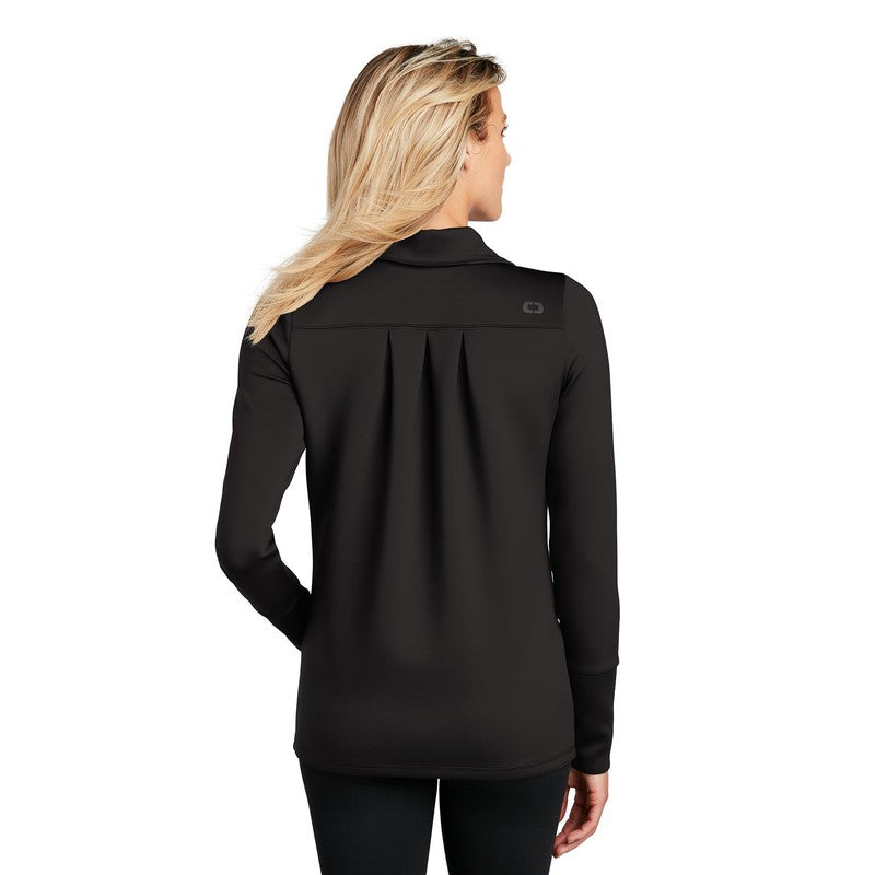 NEW WORKFORCE EDGE  OGIO ® ENDURANCE Ladies Modern Performance Full-Zip - Black