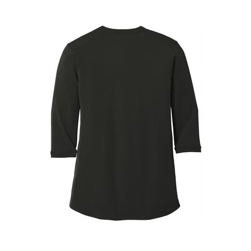 NEW SEI Ladies UV Choice Pique Henley - BLACK