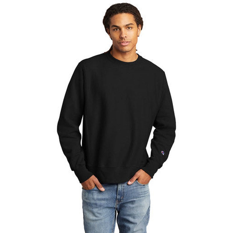 NEW SEI Champion ® Reverse Weave ® Crewneck Sweatshirt - BLACK