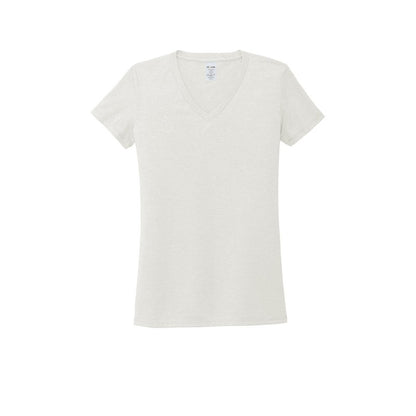 T4G Allmade® Women’s Tri-Blend V-Neck Tee - Fairly White