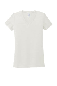 T4G Allmade® Women’s Tri-Blend V-Neck Tee - Fairly White