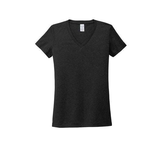 T4G Allmade® Women’s Tri-Blend V-Neck Tee - Space Black