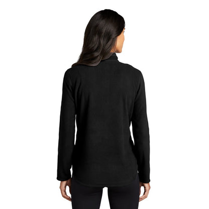 NEW SEI Eddie Bauer® Ladies 1/2-Zip Microfleece Jacket- Black