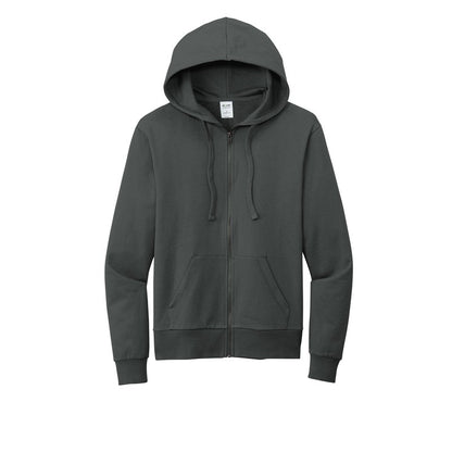 T4G Allmade® Unisex Organic French Terry Full-Zip Hoodie -  Terrain Grey