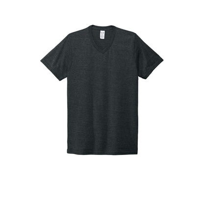 T4G Allmade® Unisex Tri-Blend V-Neck Tee - Space Black