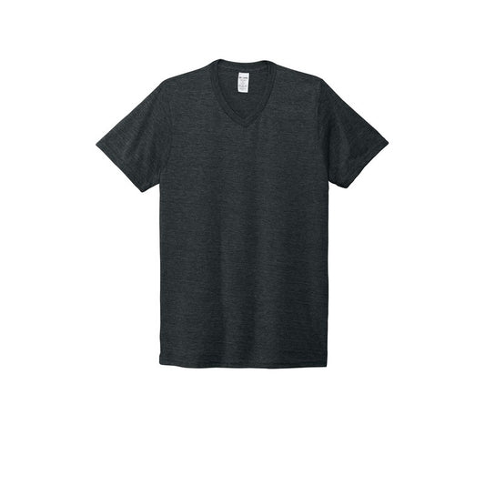 T4G Allmade® Unisex Tri-Blend V-Neck Tee - Space Black