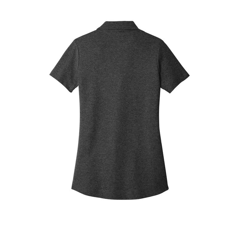 T4G Port Authority® Women's C-FREE® Cotton Blend Pique Polo - Charcoal Heather