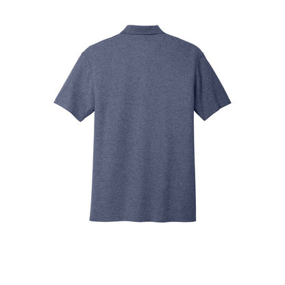 T4G Port Authority® C-FREE ® Cotton Blend Pique Polo - Navy Heather