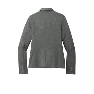 NEW SEI Mercer+Mettle® Women’s Relaxed Knit Blazer - Storm Grey Heather