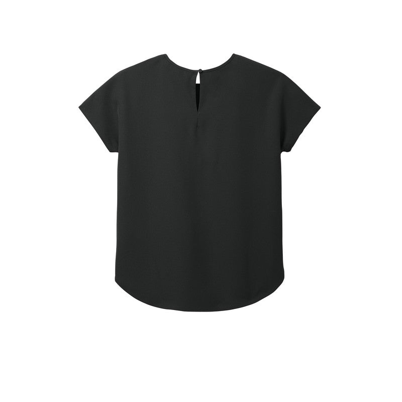 NEW SEI Mercer+Mettle® Women's Stretch Crepe Crew - Deep Black