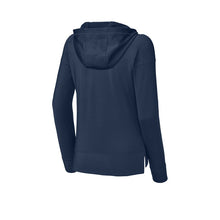 Load image into Gallery viewer, SEI TEAM BRIAN Ladies Sport-Tek® Sport-Wick® Stretch 1/2-Zip Hoodie - Navy
