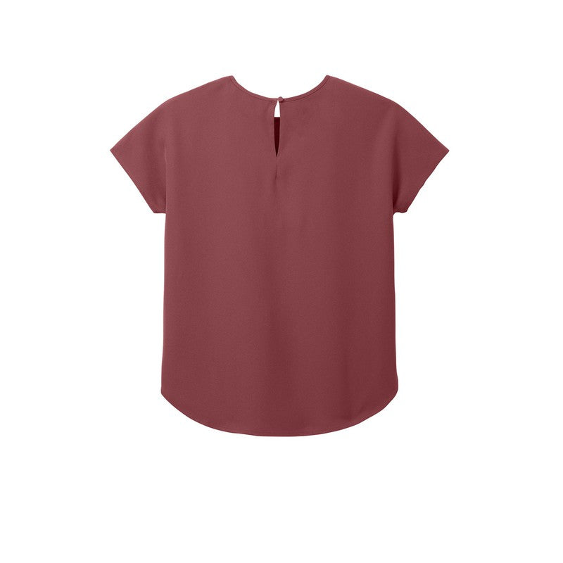 NEW SEI Mercer+Mettle® Women's Stretch Crepe Crew - Rosewood