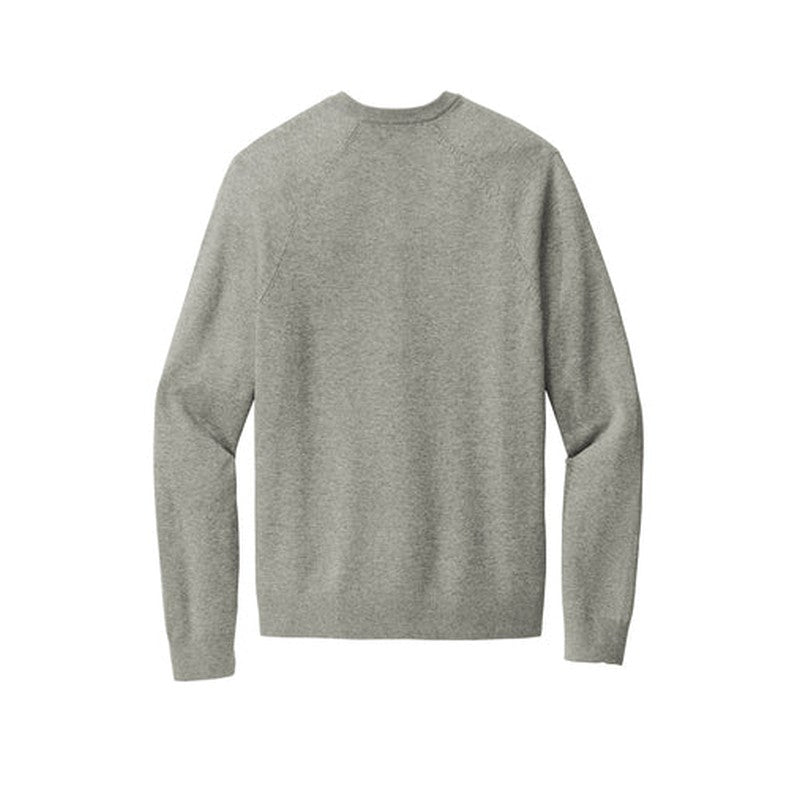 NEW - Brooks Brothers® Cotton Stretch V-Neck Sweater - Light Shadow Grey Heather