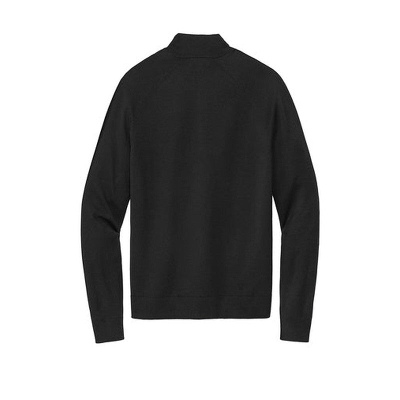 NEW - Brooks Brothers® Cotton Stretch 1/4-Zip Sweater - Deep Black