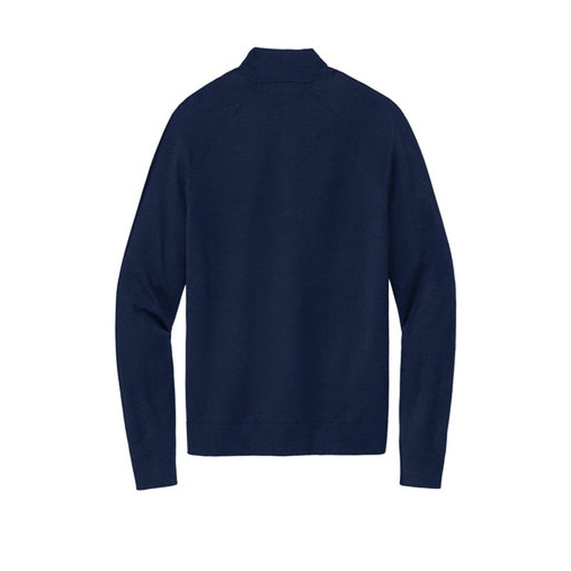 NEW - Brooks Brothers® Cotton Stretch 1/4-Zip Sweater - Navy Blazer