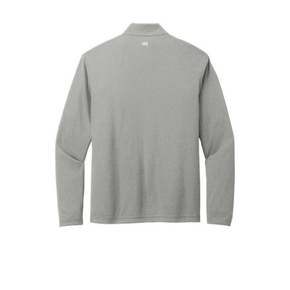 NEW - TravisMathew Coto Performance 1/4-Zip - Quiet Shade Grey Heather