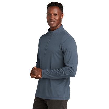 NEW - TravisMathew Coto Performance 1/4-Zip - Vintage Indigo/Black