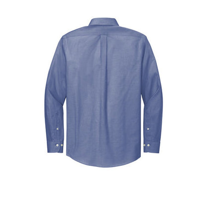 NEW - Brooks Brothers® Wrinkle-Free Stretch Pinpoint Shirt - Cobalt Blue