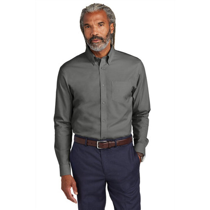 NEW - Brooks Brothers® Wrinkle-Free Stretch Pinpoint Shirt - Deep Black