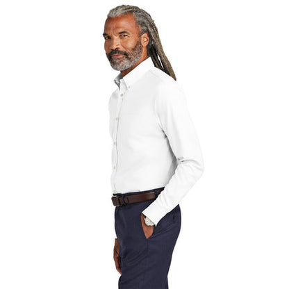 NEW - Brooks Brothers® Wrinkle-Free Stretch Pinpoint Shirt - White