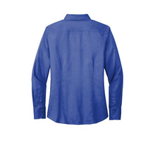 Load image into Gallery viewer, NEW SEI Brooks Brothers® Women’s Wrinkle-Free Stretch Nailhead Shirt - Cobalt Blue
