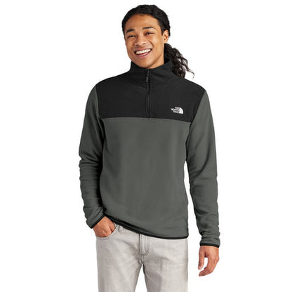 NEW - The North Face® Glacier 1/4-Zip Fleece - Asphalt Grey/TNF Black