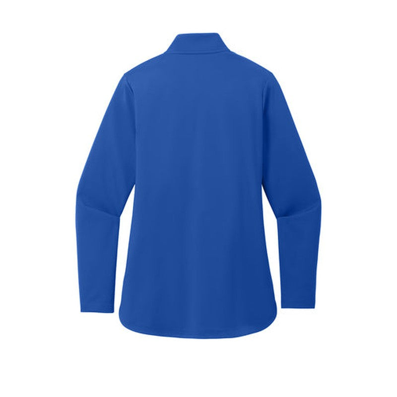 NEW - Port Authority® Ladies C-FREE® Double Knit 1/4-Zip - True Royal