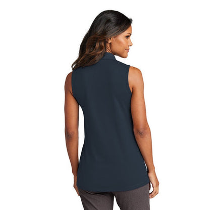 NEW - Port Authority® Ladies Dry Zone® UV Micro-Mesh Sleeveless Polo - River Blue Navy