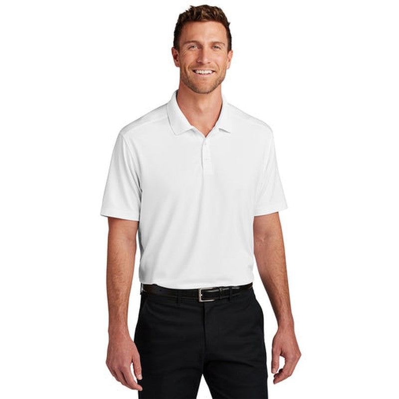 NEW SEI Port Authority® City Stretch Flat Knit Polo - White