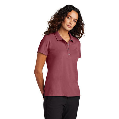 NEW SEI Mercer+Mettle™ Women’s Stretch Pique Polo - Rosewood