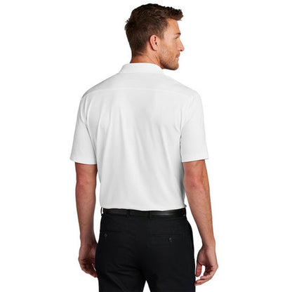 NEW SEI Port Authority® City Stretch Flat Knit Polo - White