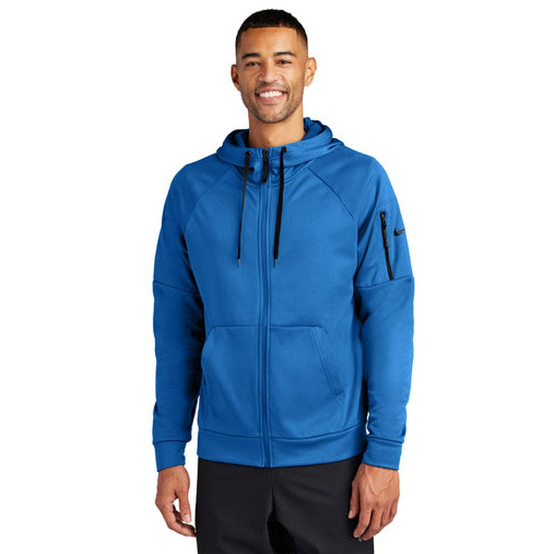 NEW - Nike Therma-FIT Pocket Full-Zip Fleece Hoodie - Game Royal