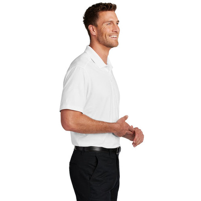 NEW SEI Port Authority® City Stretch Flat Knit Polo - White