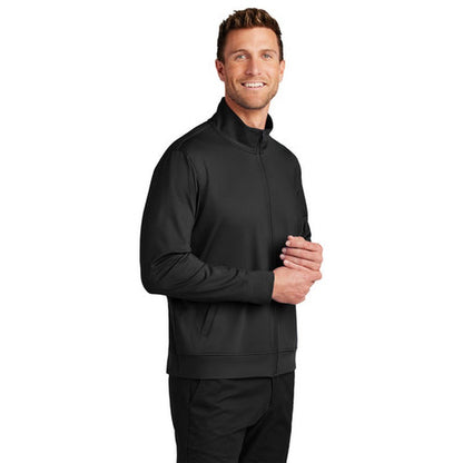 NEW - Port Authority® C-FREE® Double Knit Full-Zip - Deep Black