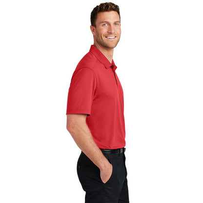 NEW SEI Port Authority® City Stretch Flat Knit Polo - Engine Red