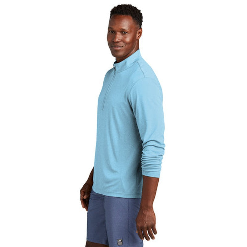 NEW - TravisMathew Coto Performance 1/4-Zip - Brilliant Blue Heather