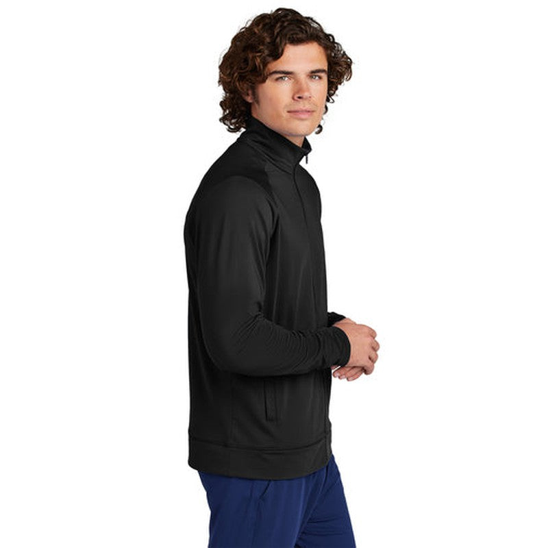 NEW SEI Sport-Tek® Sport-Wick® Stretch Full-Zip Cadet Jacket - Black