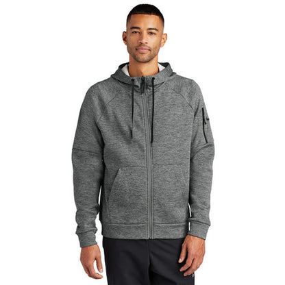 NEW - Nike Therma-FIT Pocket Full-Zip Fleece Hoodie - Charcoal Heather