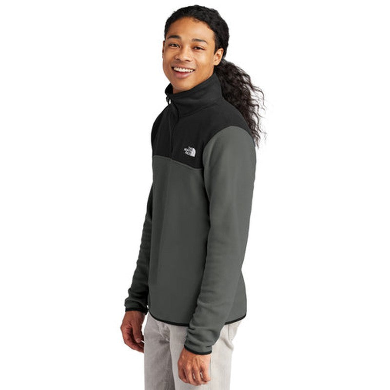 NEW - The North Face® Glacier 1/4-Zip Fleece - Asphalt Grey/TNF Black