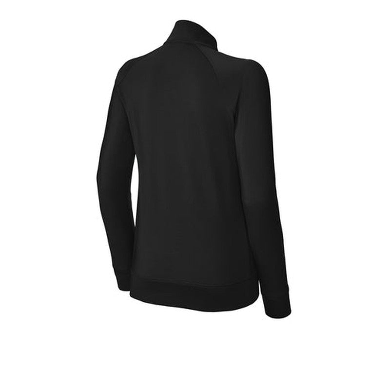 NEW SEI Sport-Tek® Ladies Sport-Wick® Stretch Full-Zip Cadet Jacket - Black