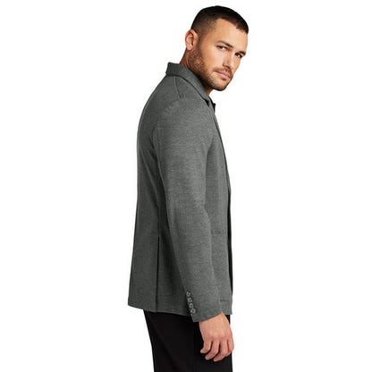 NEW - Mercer+Mettle® Relaxed Knit Blazer - Storm Grey Heather