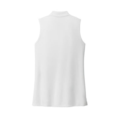 NEW - Port Authority® Ladies Dry Zone® UV Micro-Mesh Sleeveless Polo - White