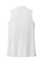 Load image into Gallery viewer, NEW - Port Authority® Ladies Dry Zone® UV Micro-Mesh Sleeveless Polo - White
