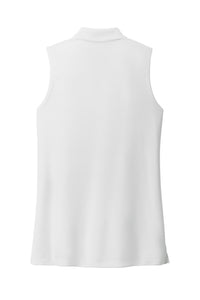 NEW - Port Authority® Ladies Dry Zone® UV Micro-Mesh Sleeveless Polo - White