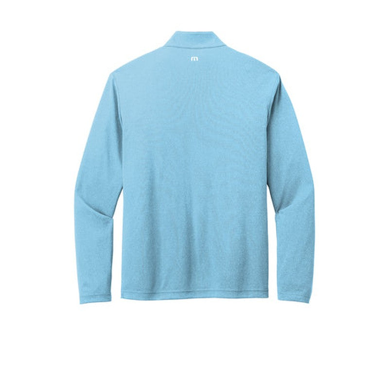 NEW - TravisMathew Coto Performance 1/4-Zip - Brilliant Blue Heather