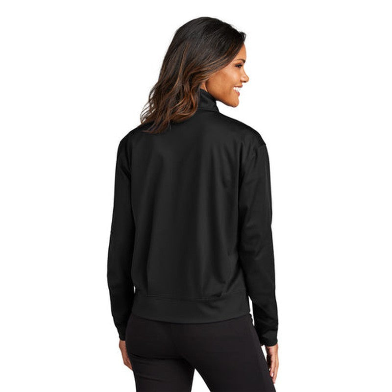 NEW - Port Authority® Ladies C-FREE® Double Knit Full-Zip - Deep Black