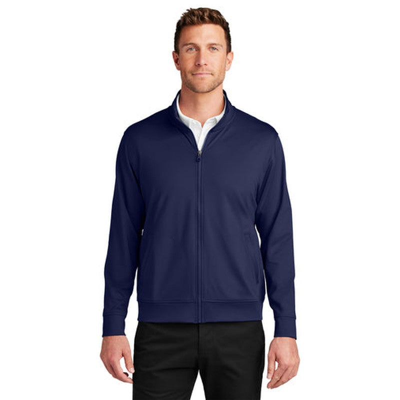 NEW - Port Authority® C-FREE® Double Knit Full-Zip - True Navy