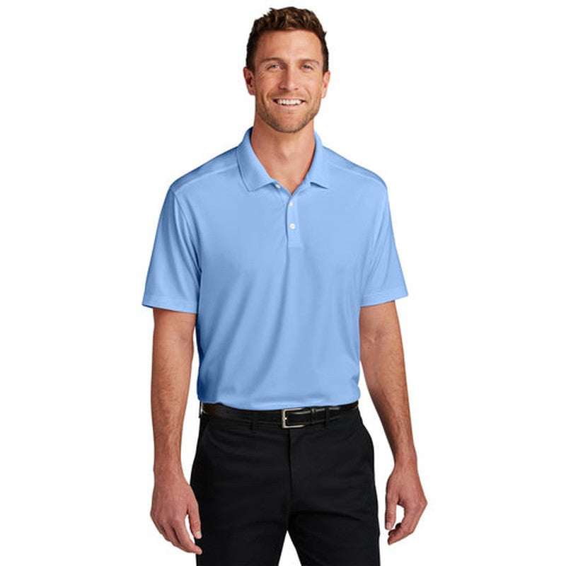 NEW SEI Port Authority® City Stretch Flat Knit Polo - Swiss Blue